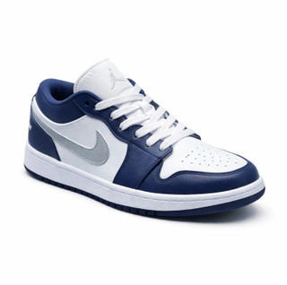 کفش وارداتی نایک ایر جردن 1 Nike Air Jordan 1 Low (سرمه ای/سفید)