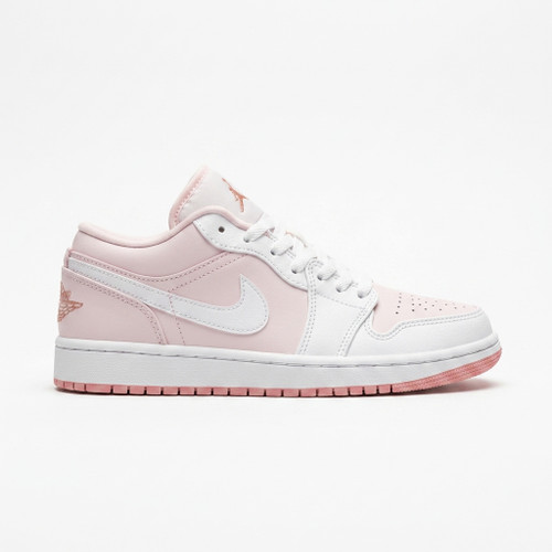 کفش وارداتی نایکی ایر جردن ۱ لو Nike Air Jordan 1 Low (صورتی روشن و سفید)