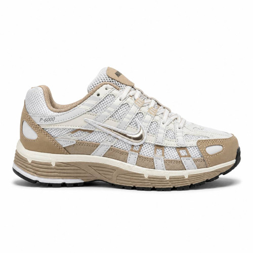 کفش کتانی وارداتی نایک مدل Nike P 6000 پیادهروی روزانه استایلهای خیابانی (خاکی روشن)