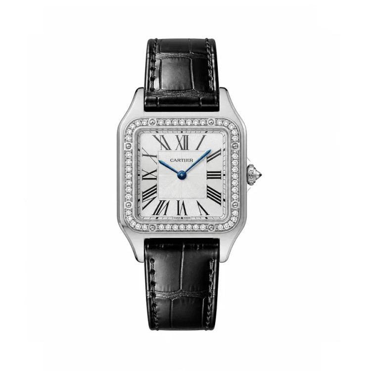 ساعت مچی وارداتی کارتیه مدل دومونت Cartier Dumont نگین دار
