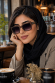 عینک آفتابی وارداتی گوچی Gucci فریم کائوچویی (Square Oversized GG)