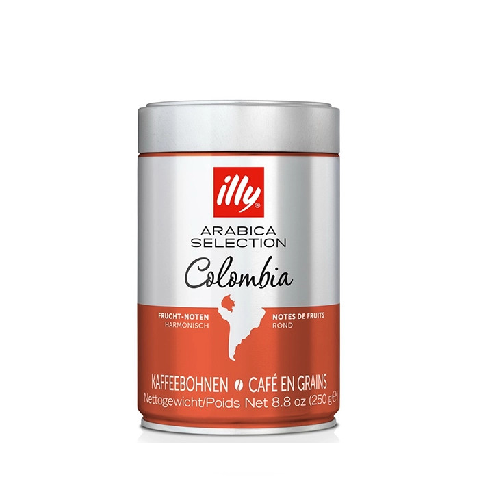 قهوه دانه ایلی عربیکا سلکشن کلمبیا illy Arabica Selection Colombia قوطی ۲۵۰ گرم اورجینال