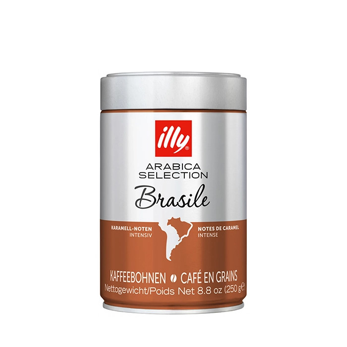 قهوه دانه ایلی عربیکا سلکشن برزیل illy Arabica Selection Brasile قوطی ۲۵۰ گرم اورجینال