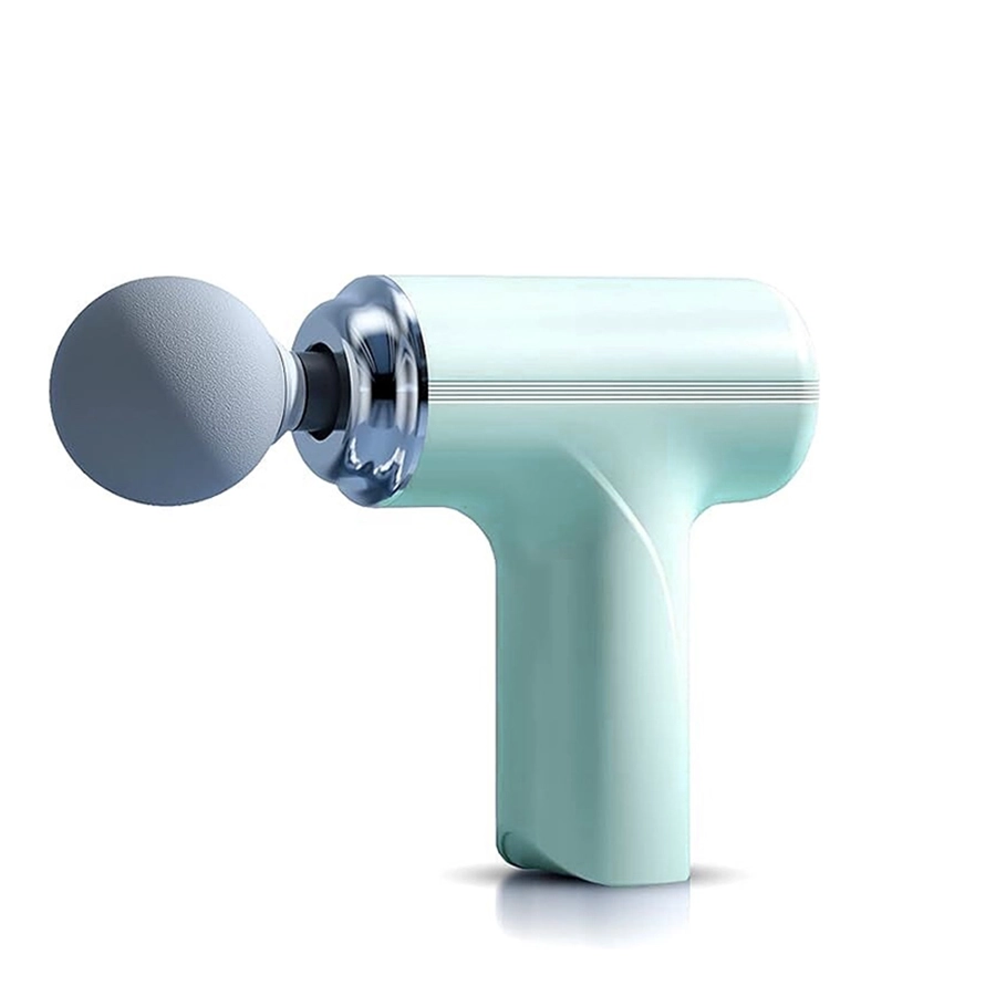 مینی ماساژور تفنگی شارژی فیروزه ای (Mini Massage Gun) جعبه کوچک اورجینال