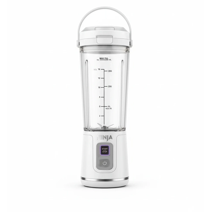 مخلوط‌کن و شیکر شارژی قابل حمل نینجا Ninja Blender مدل BC 151 حجم 530 میل رنگ سفید اورجینال