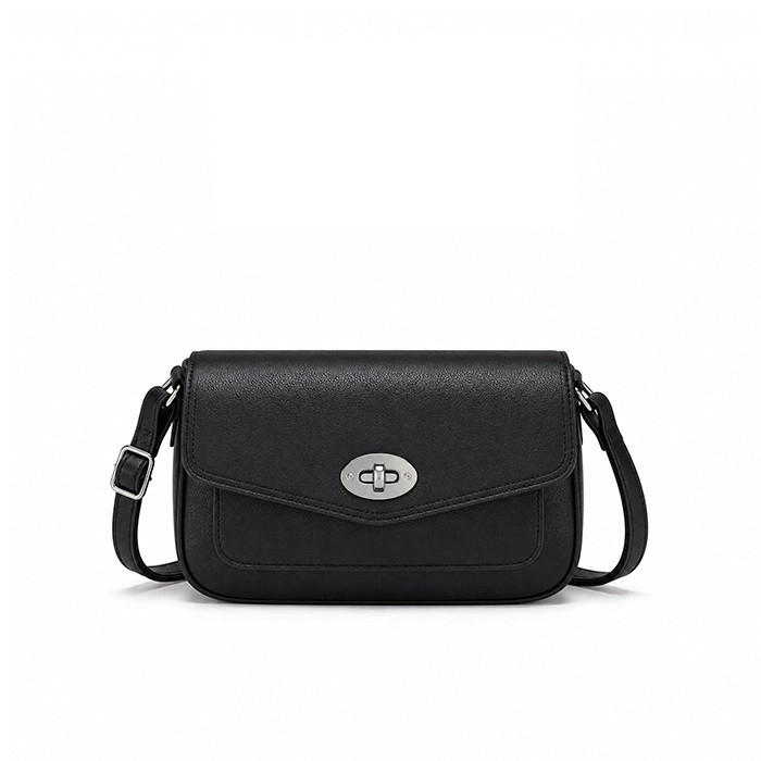 کیف وارداتی دوشی و دستی زنانه دیوید جونز David Jones مدل (cm7816 مشکی متالیک)