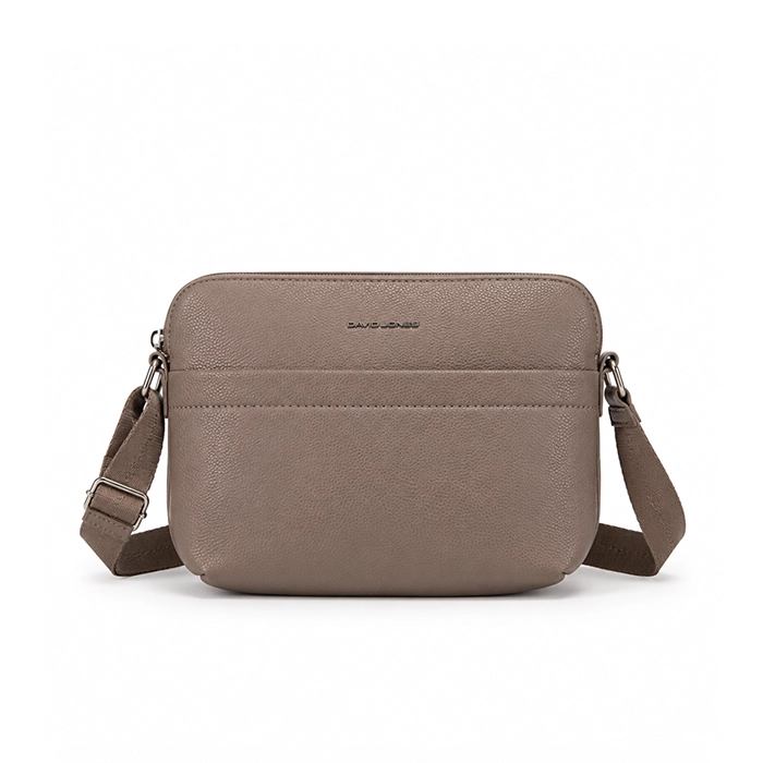 کیف دوشی زنانه دیوید جونز مدل کراس‌بادی Camera Bag (cm7778 موکا)