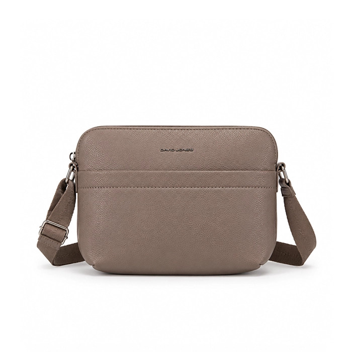 کیف دوشی زنانه دیوید جونز مدل کراسبادی Camera Bag (cm7778 موکا)