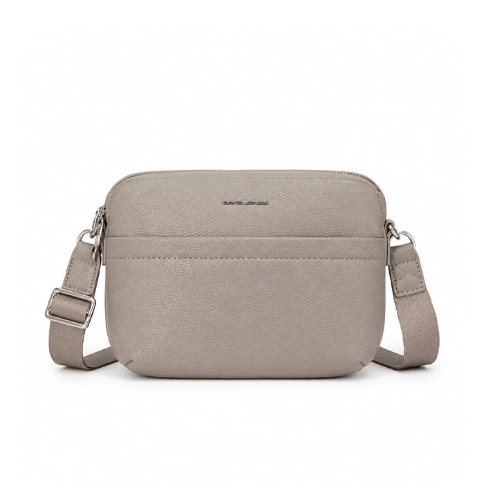 کیف دوشی زنانه دیوید جونز مدل کراس‌بادی Camera Bag(cm7778 خاکی)