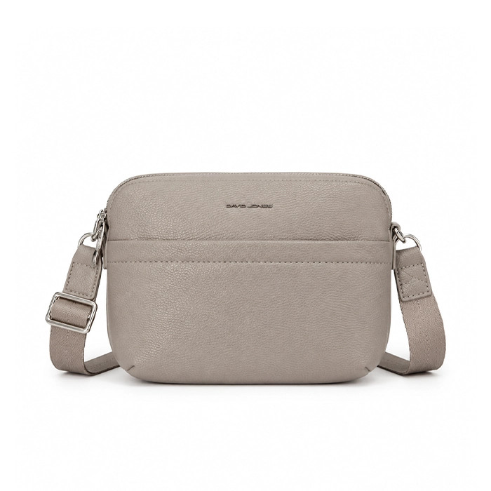 کیف دوشی زنانه دیوید جونز مدل کراسبادی Camera Bag(cm7778 خاکی)