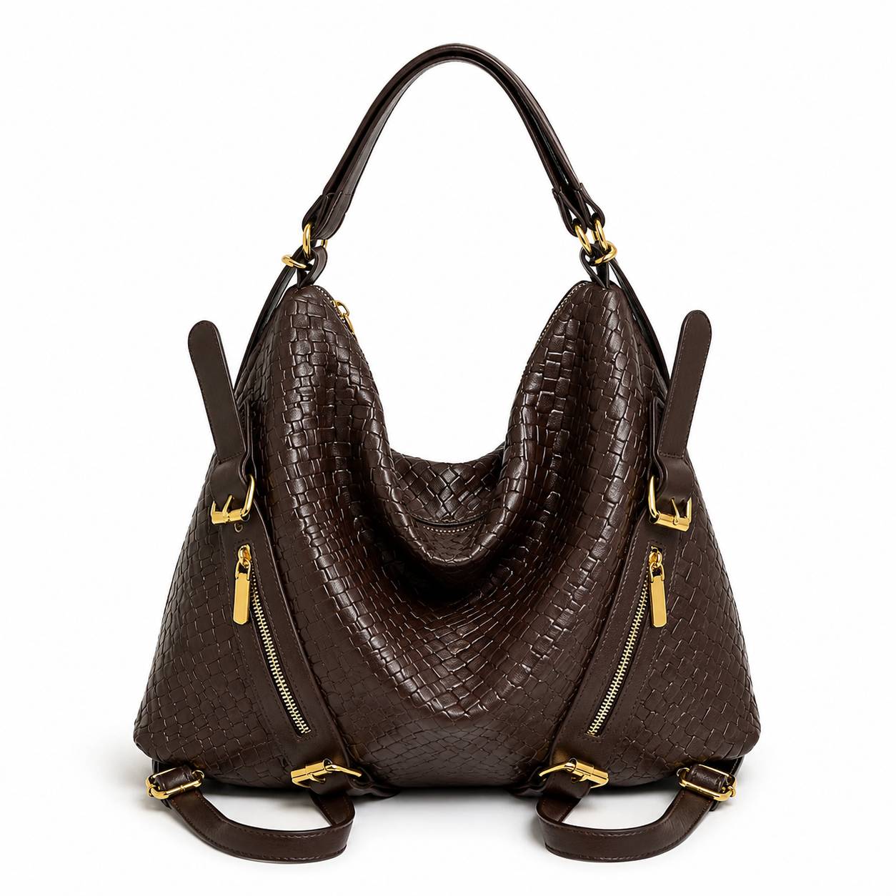 کیف وارداتی دستی و دوشی زنانه مدل وینتیج Vintage Bag (قهوه ای 885)