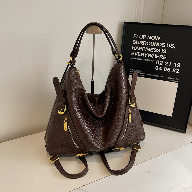 کیف وارداتی دستی و دوشی زنانه مدل وینتیج Vintage Bag (قهوه ای 885)