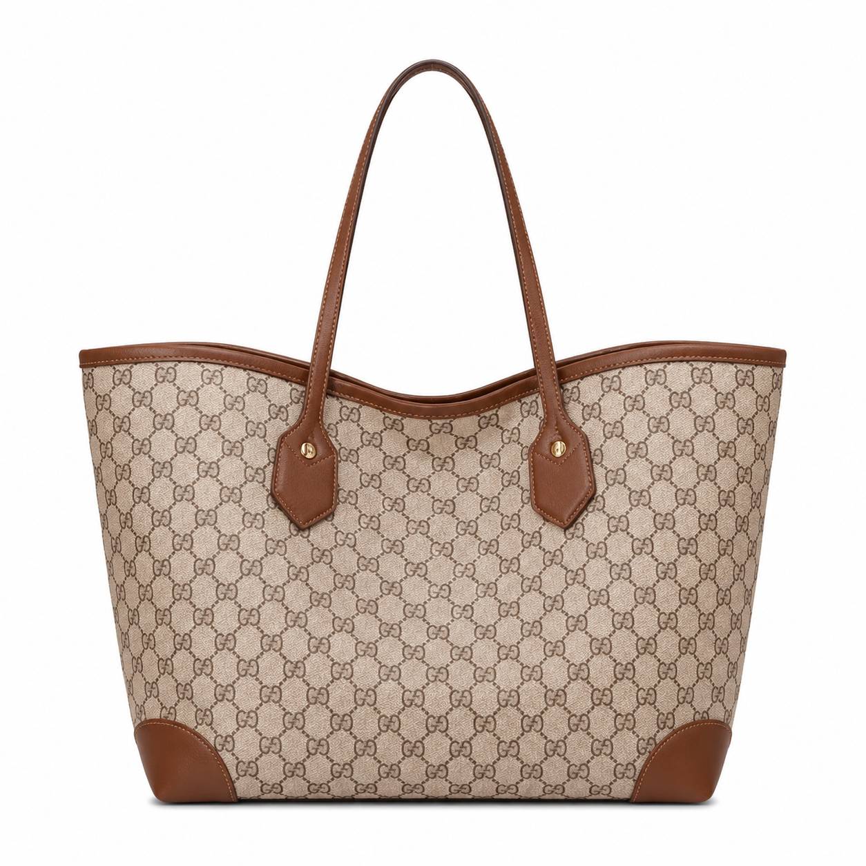 کیف وارداتی دوشی زنانه طرحدار کلاسیک مدل توت بگ Tote Bag (کرمی950)