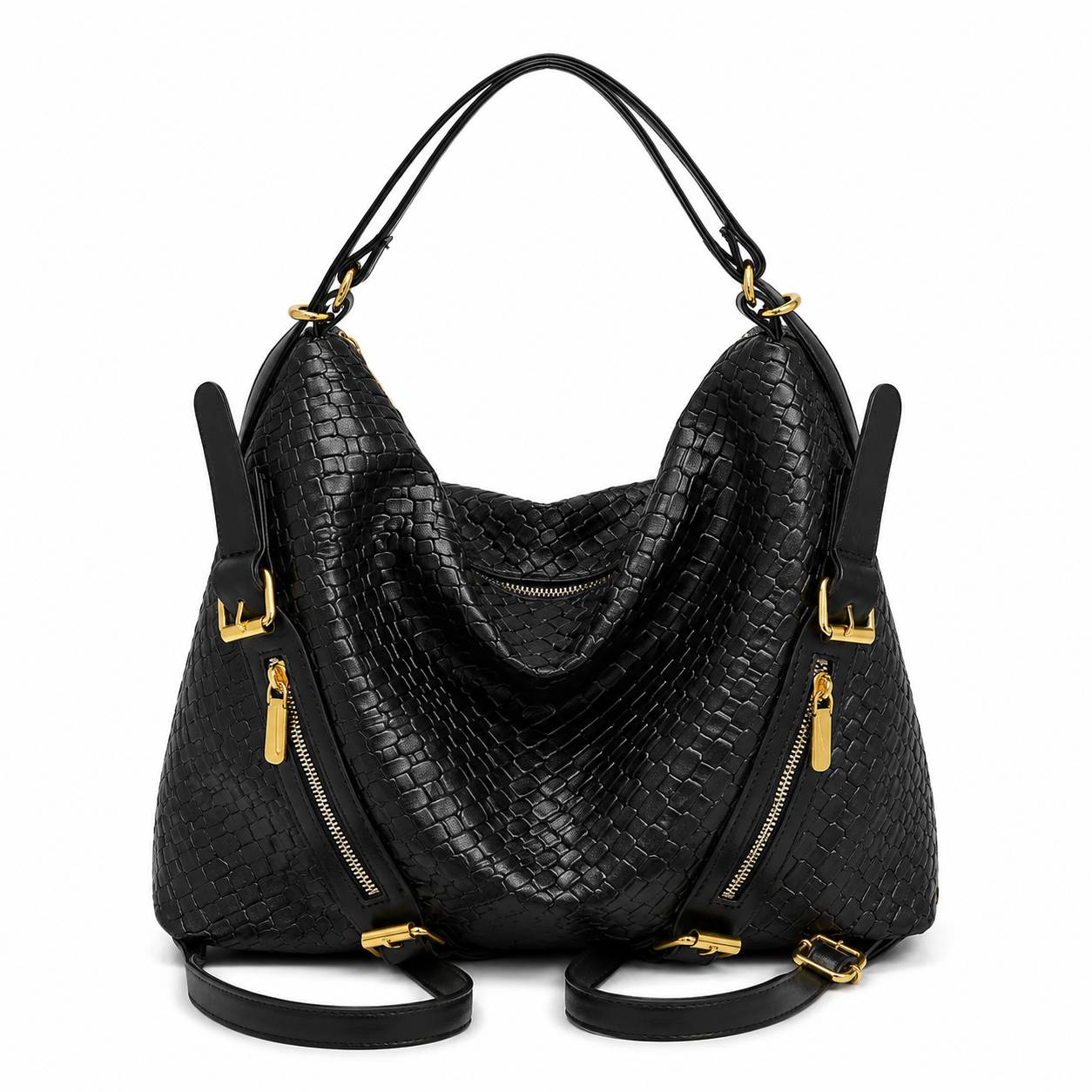 کیف وارداتی دستی و دوشی زنانه مدل وینتیج Vintage Bag (مشکی 885)