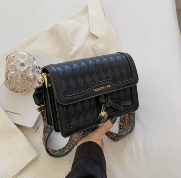 کیف وارداتی دوشی و دستی زنانه فشن اند وای ام مدل Fashion & YM(مشکی 689)