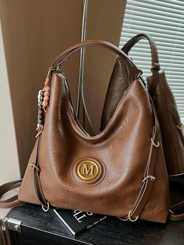 کیف دوشی و دستی بزرگ زنانه طرح Hobo مدل M-Luxury (عسلی 959)