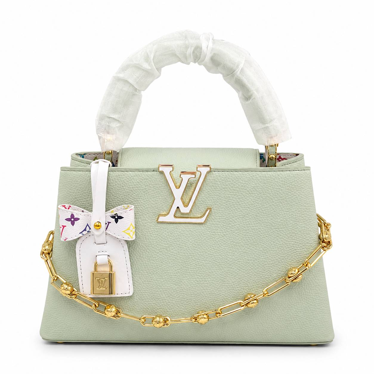 کیف وارداتی دستی و دوشی زنانه Louis Vuitton لوییس ویتون _ V سبز