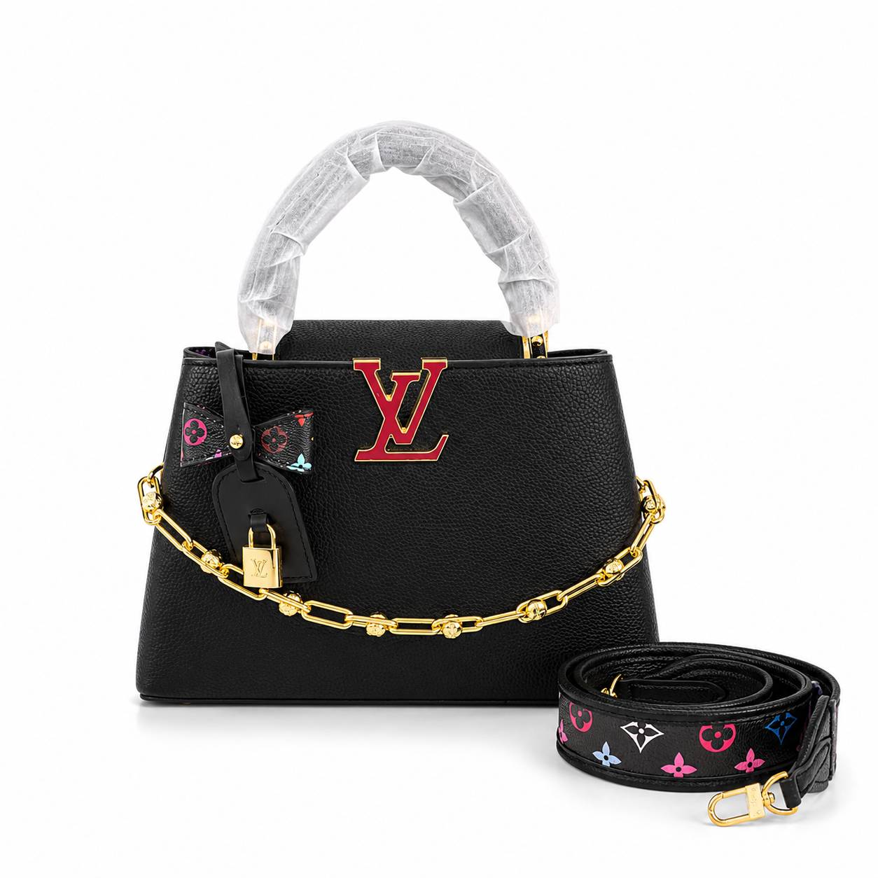 کیف وارداتی دستی و دوشی زنانه Louis Vuitton لوییس ویتون _ V مشکی