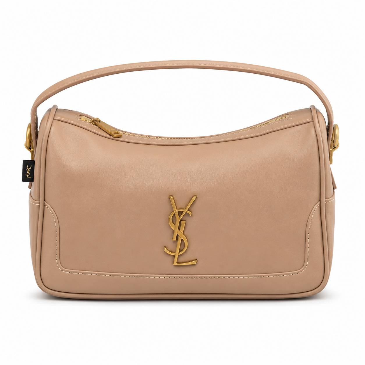 کیف وارداتی دوشی زنانه ایو سن لورن (YSL) مدل هوبو _ V کرمی