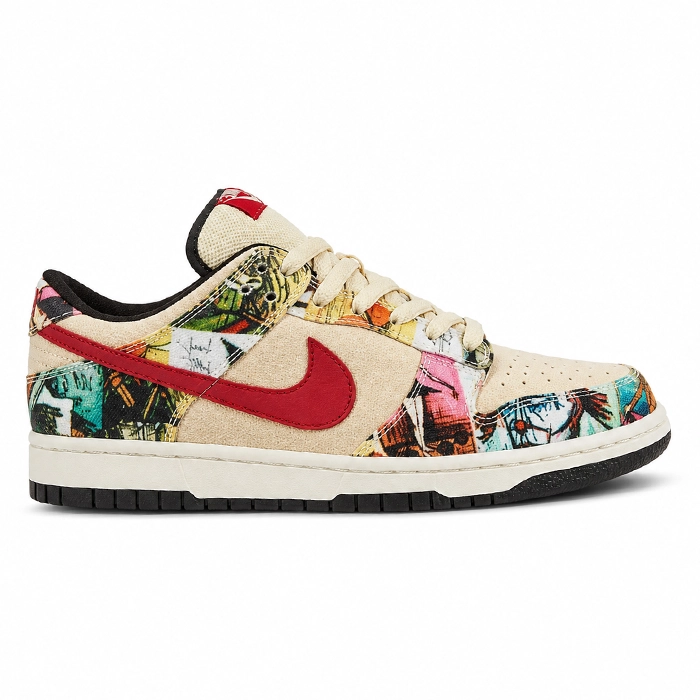 کفش کتانی وارداتی نایک ایر جردن 4 رترو Nike Air Jordan 4 Retro (مشکی سفید با لوگوی آبی)