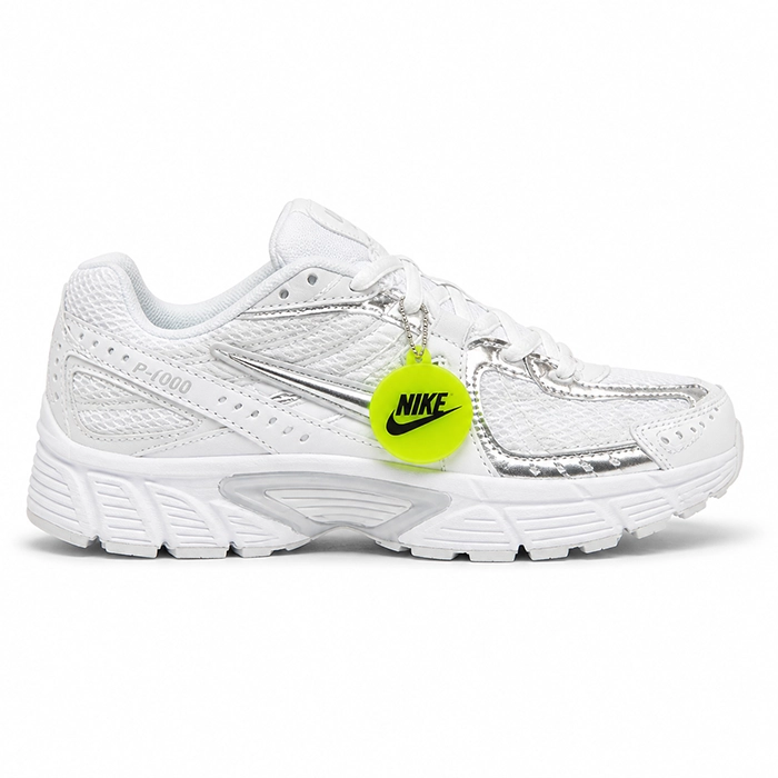 کفش کتانی وارداتی زنانه نایک Nike P-6000 (سفید نقره ای)