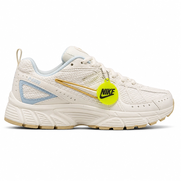 کفش کتانی وارداتی زنانه نایک Nike P-6000 (کرمی آبی)
