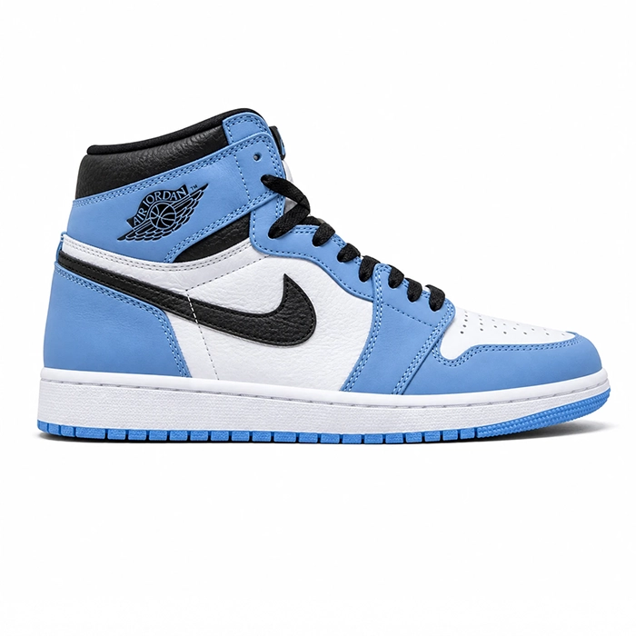 کفش کتانی وارداتی نایک Nike ایر جردن Nike Air Jordan 1 (آبی سفید)