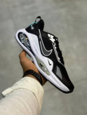 کفش کتانی وارداتی اسپرت مردانه نایک مدل ایر فلو Nike Air Flow (مشکی سفید)