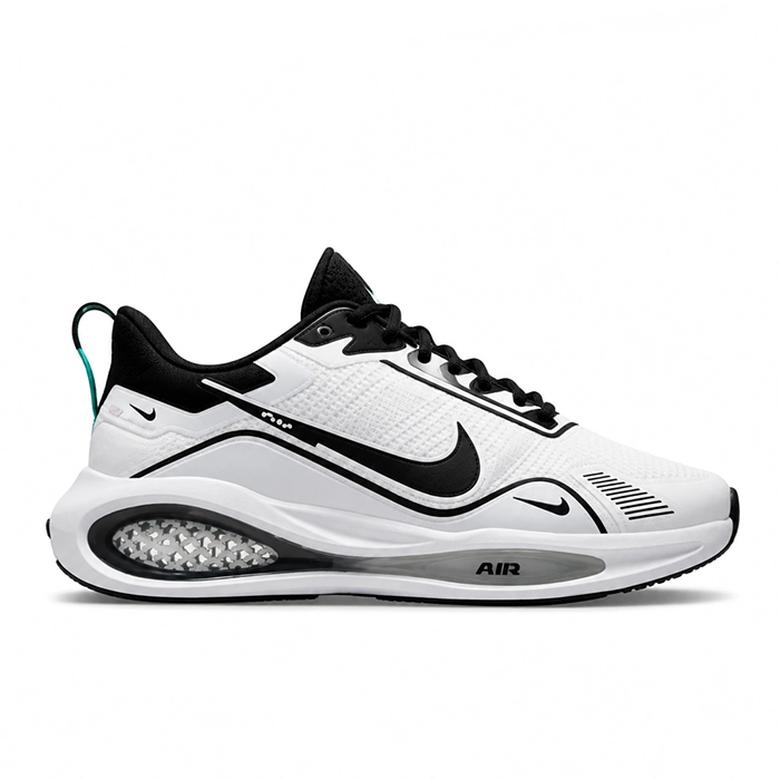 کفش کتانی وارداتی اسپرت مردانه نایک مدل ایر فلو Nike Air Flow (سفید مشکی)