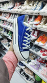 کفش کتانی وارداتی ساق کوتاه کنفی مدل آل استار All Star (آبی)