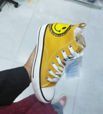 کفش کتانی وارداتی ساق کوتاه کنفی مدل آل استار All Star (زرد)