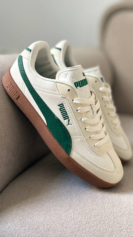 کفش کتانی اسپرت پوما مدل پالرمو Puma Palermo (سفید سبز)