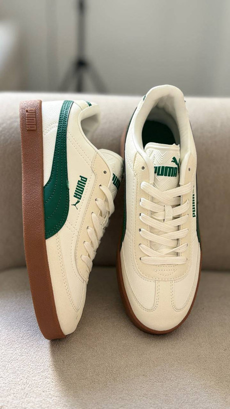 کفش کتانی اسپرت پوما مدل پالرمو Puma Palermo (سفید سبز)
