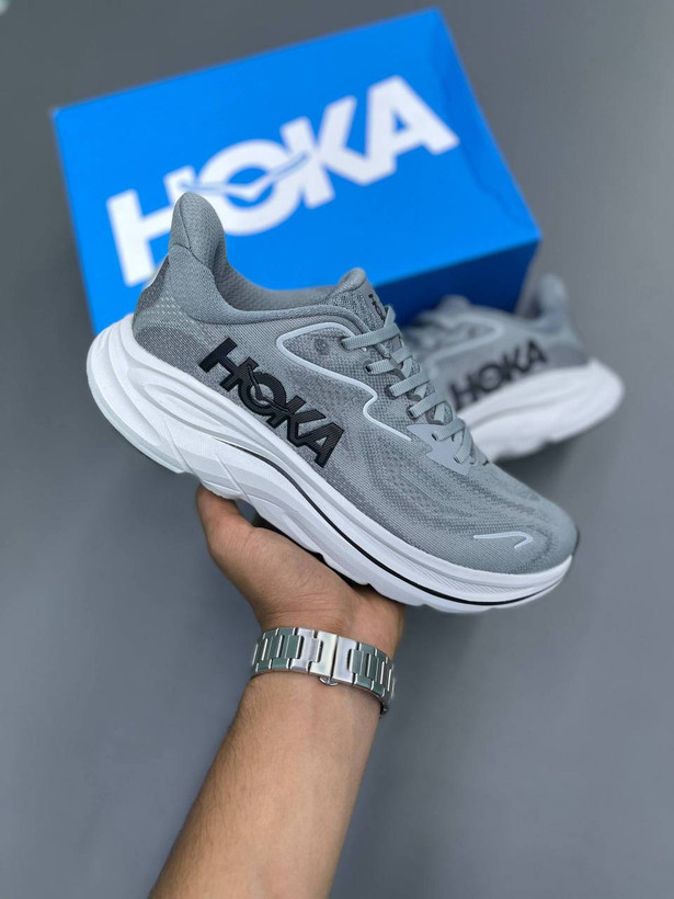 کفش وارداتی هوکا Hoka مدل Bondi 8 (طوسی)