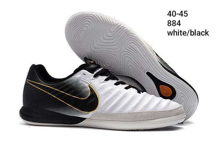 کفش وارداتی فوتسال نایک لونارگتو مدل Nike Lunar Gato (سفید مشکی)