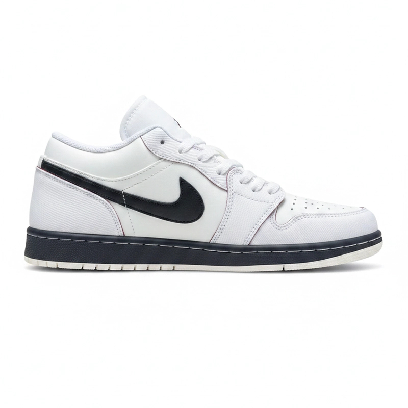 کفش کتانی وارداتی نایک ایر جردن 1 لو Nike Air Jordan 1 Low (سفید مشکی)