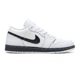 کفش کتانی وارداتی نایک ایر جردن 1 لو Nike Air Jordan 1 Low (سفید مشکی)