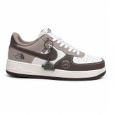 کفش کتانی وارداتی نایک ایر جردن 1 لو نورث فیس Nike Air Jordan 1 Low (قهوه ای سفید)