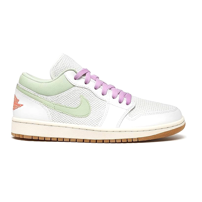 کفش کتانی وارداتی نایک ایر جردن 1 لو Nike Air Jordan 1 Low (سفید سبز)
