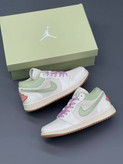 کفش کتانی وارداتی نایک ایر جردن 1 لو Nike Air Jordan 1 Low (سفید سبز)