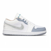 کفش کتانی وارداتی نایک ایر جردن 1 لو Nike Air Jordan 1 Low (سفید طوسی)