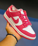 کفش کتونی وارداتی نایک دانک لو Nike Dunk Low (سرخابی سفید)