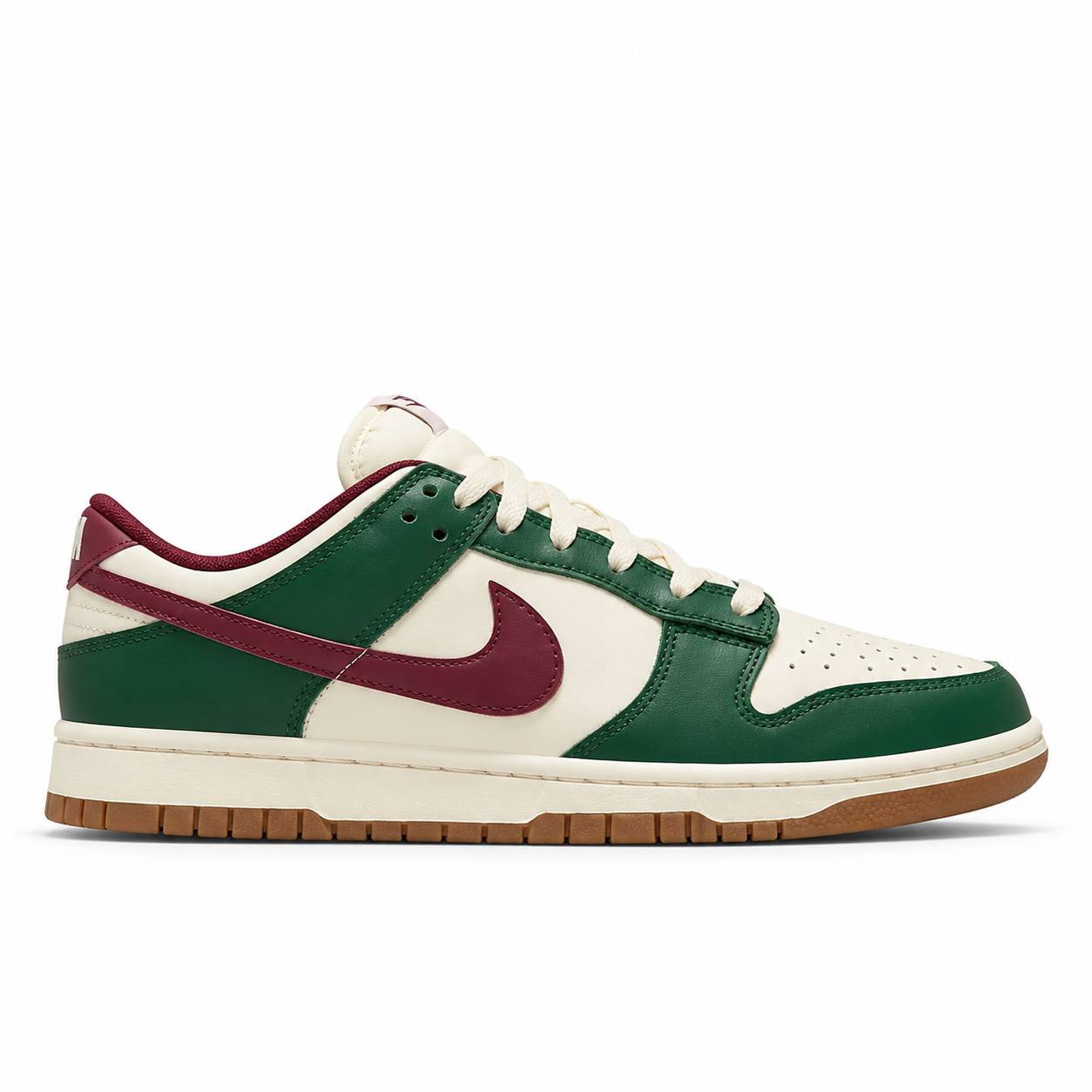 کفش کتونی وارداتی نایک دانک لو Nike Dunk Low (سبز سفید زرشکی)