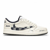 کفش کتانی وارداتی نایک ایر جردن طرح دیور Nike Air Jordan 1 Low Dior Custom