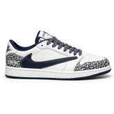کفش کتانی وارداتی نایک ایر جردن 1 لو تراویس اسکات دیور سرمهای Nike Air Jordan 1 Low