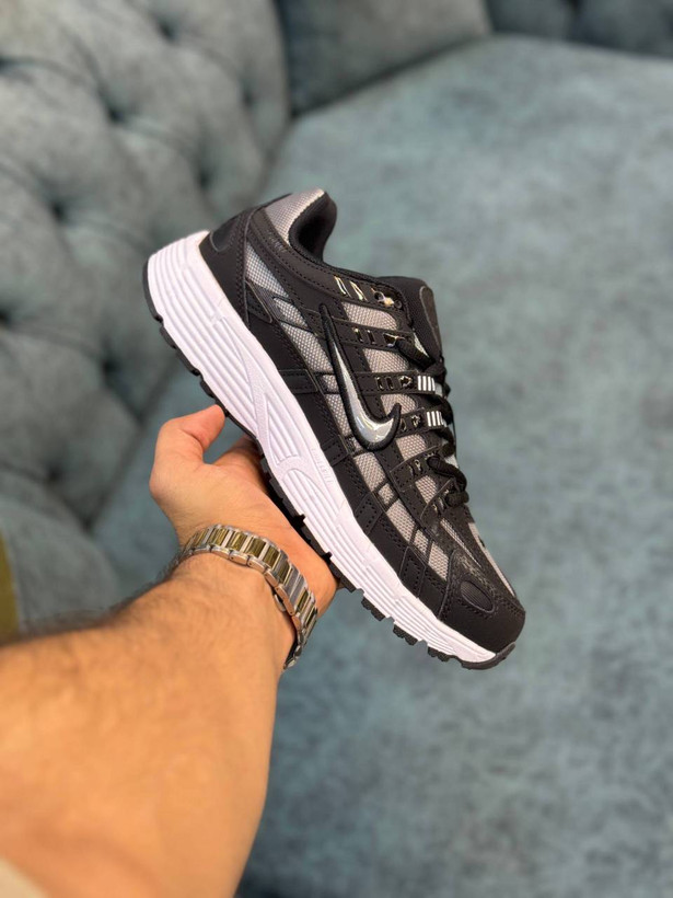کفش کتانی وارداتی نایک مدل Nike P 6000 پیادهروی روزانه استایلهای خیابانی (قهوه ای سفید)
