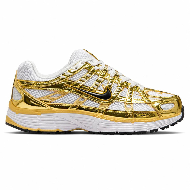 کفش کتانی وارداتی نایک مدل Nike P 6000 پیادهروی روزانه استایلهای خیابانی (طلایی)