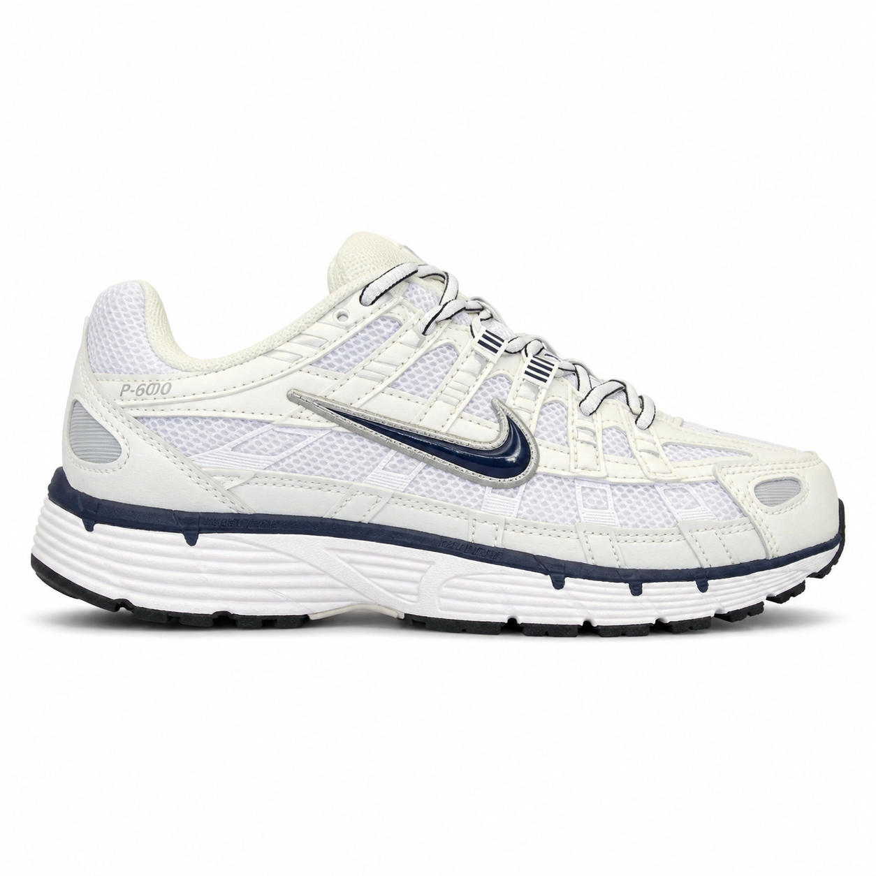 کفش کتانی وارداتی نایک مدل Nike P 6000 پیاده‌روی روزانه استایل‌های خیابانی (کرمی سفید)