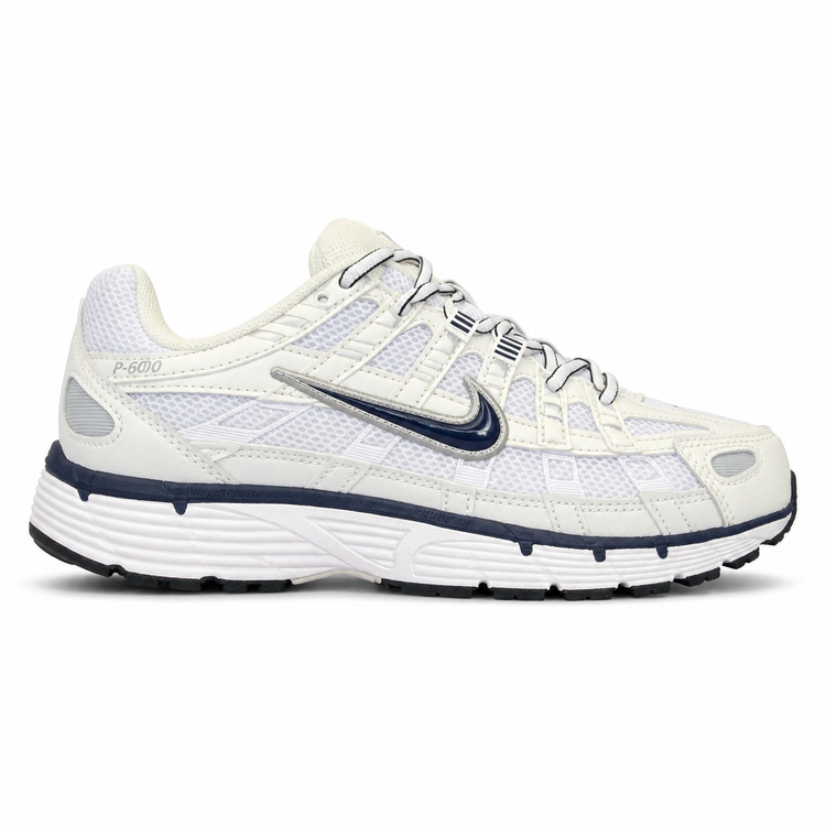 کفش کتانی وارداتی نایک مدل Nike P 6000 پیادهروی روزانه استایلهای خیابانی (کرمی سفید)