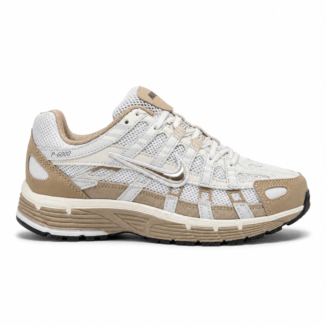 کفش کتانی وارداتی نایک مدل Nike P 6000 پیاده‌روی روزانه استایل‌های خیابانی (خاکی روشن)